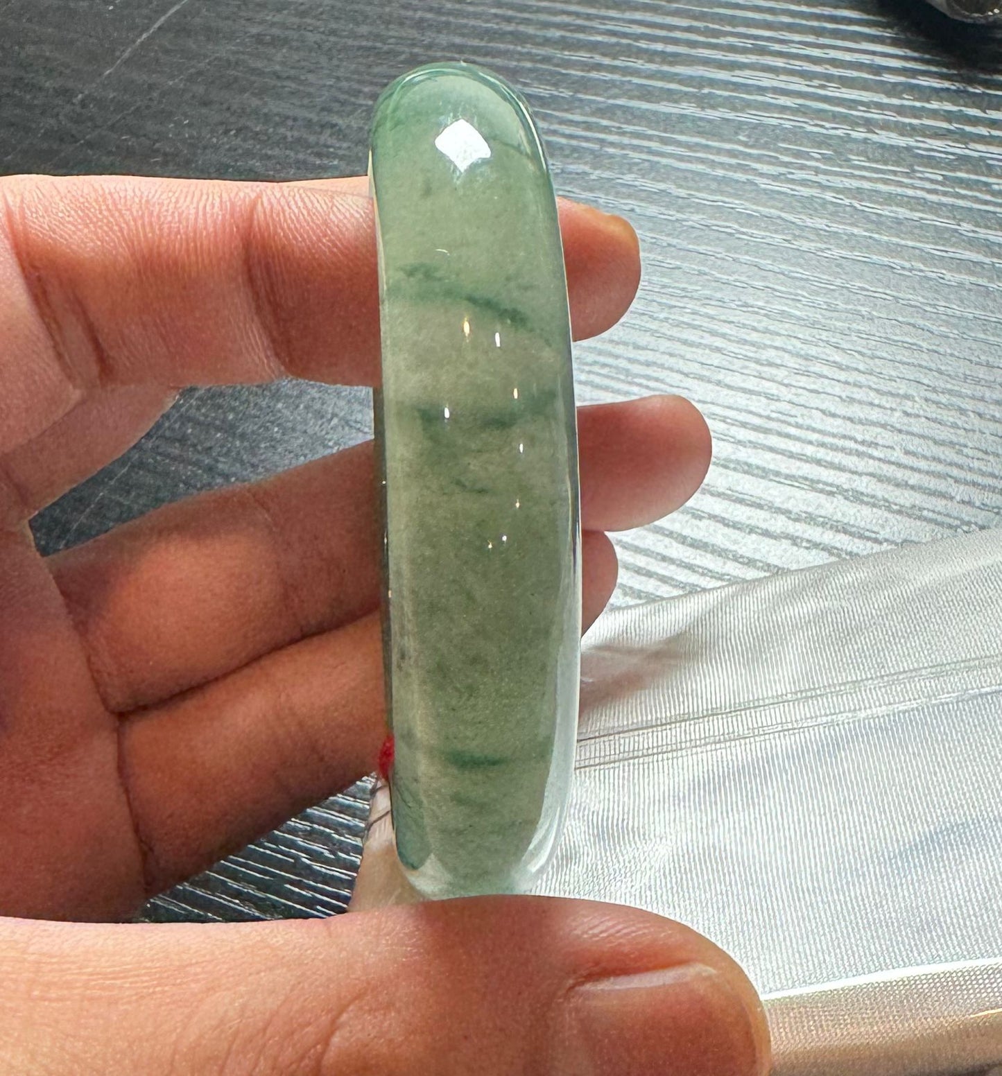 甜陽綠飄花平安鐲