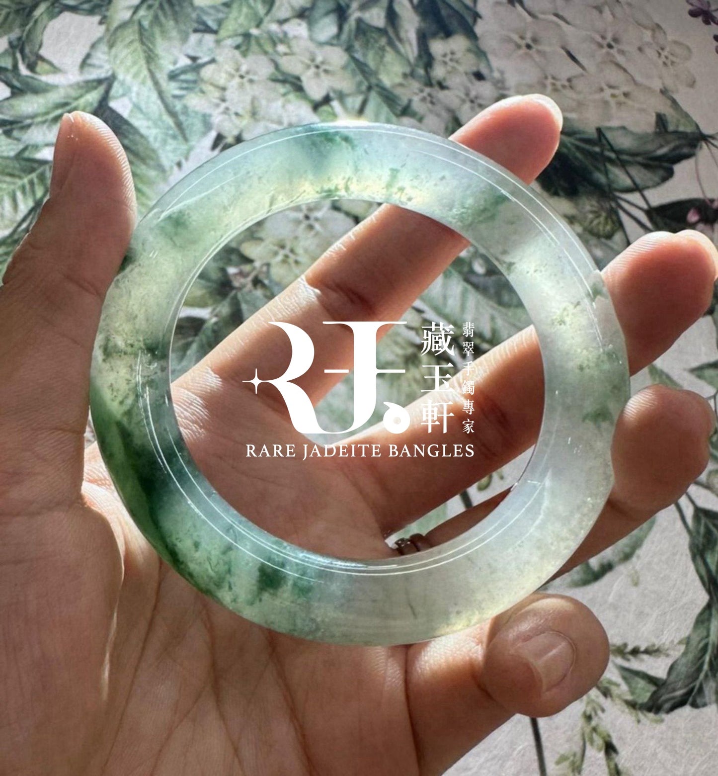 玻璃水草飄靈花福鐲