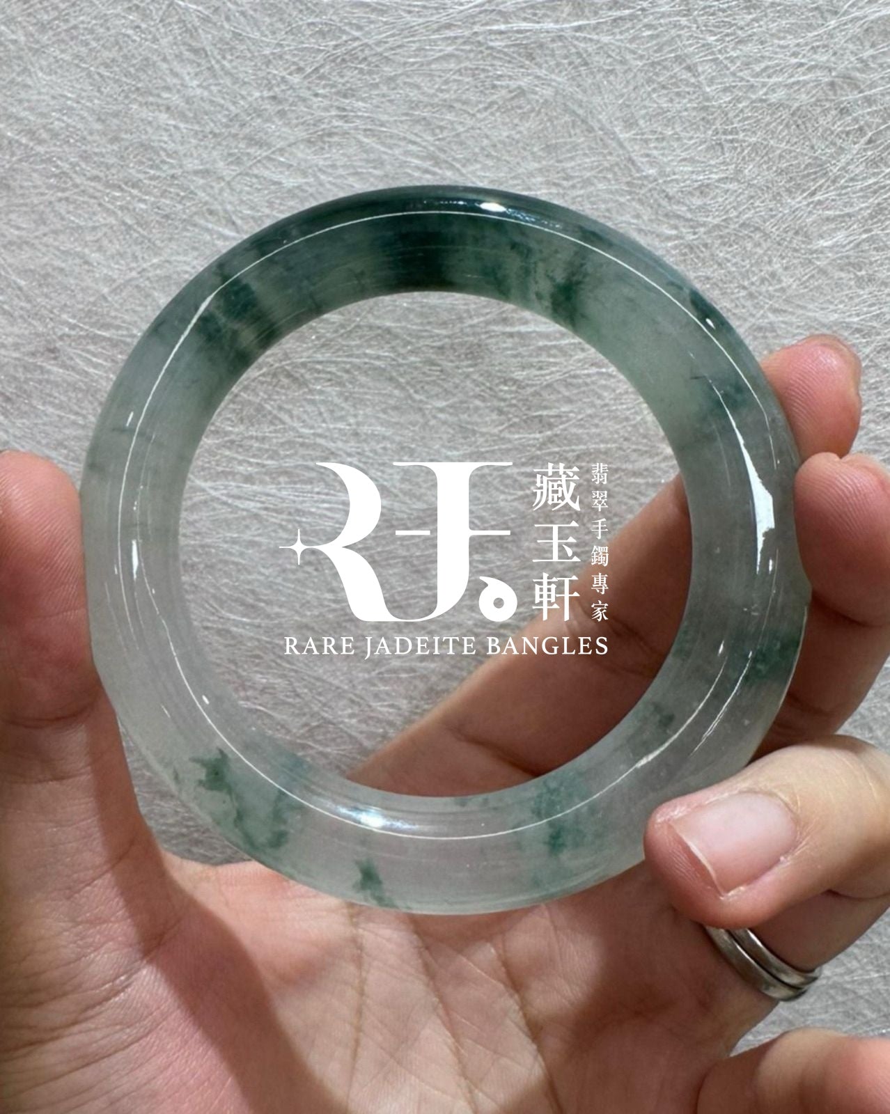 玻璃水草飄靈花福鐲