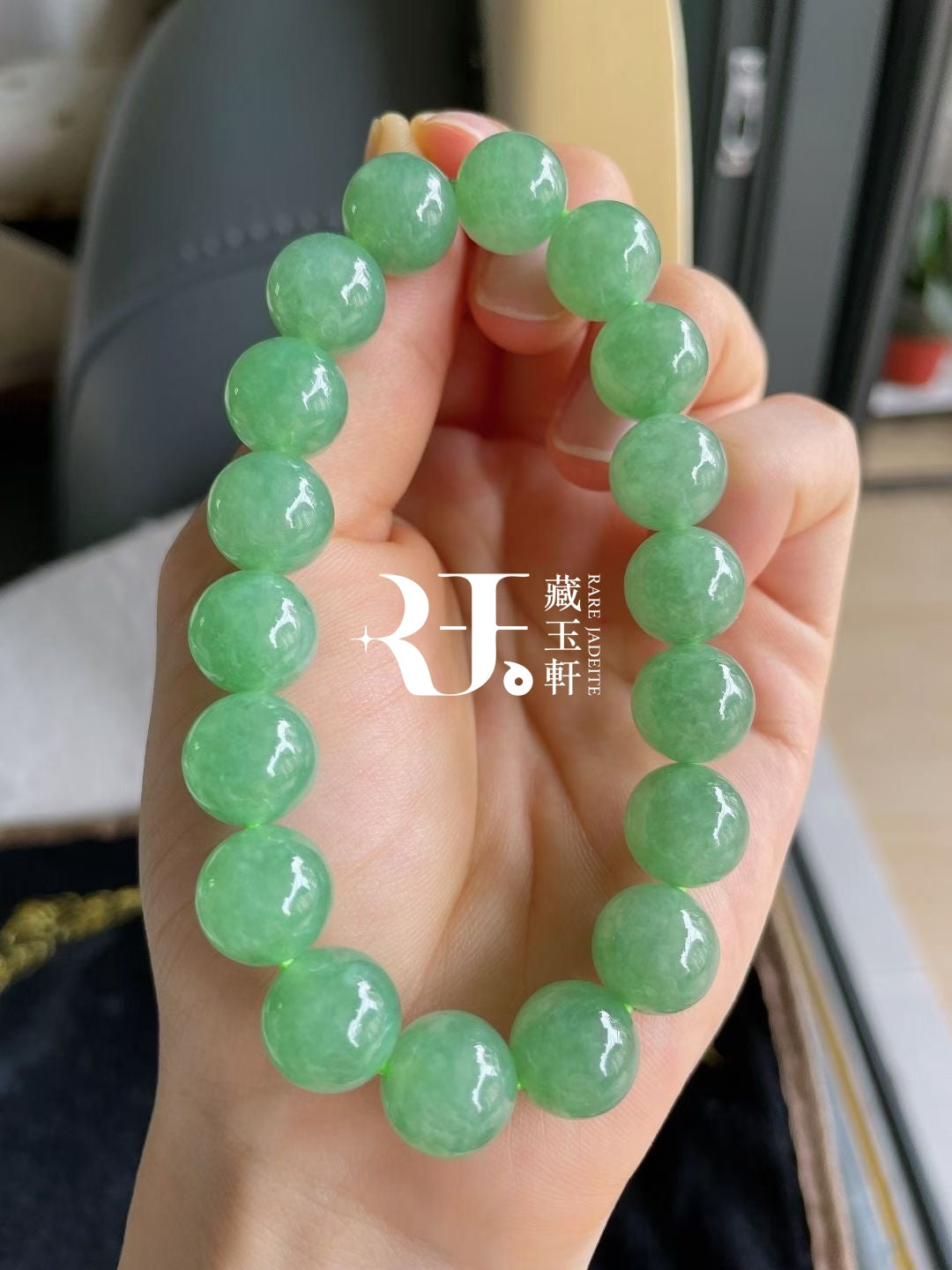 冰甜綠滿綠手串