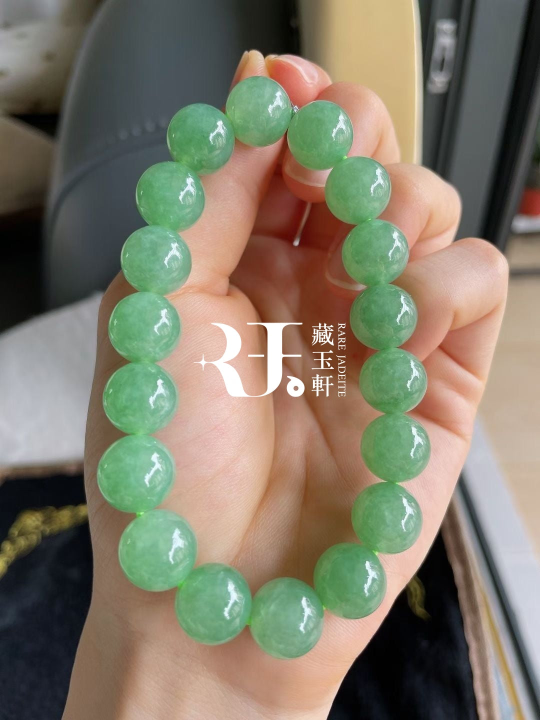 冰甜綠滿綠手串