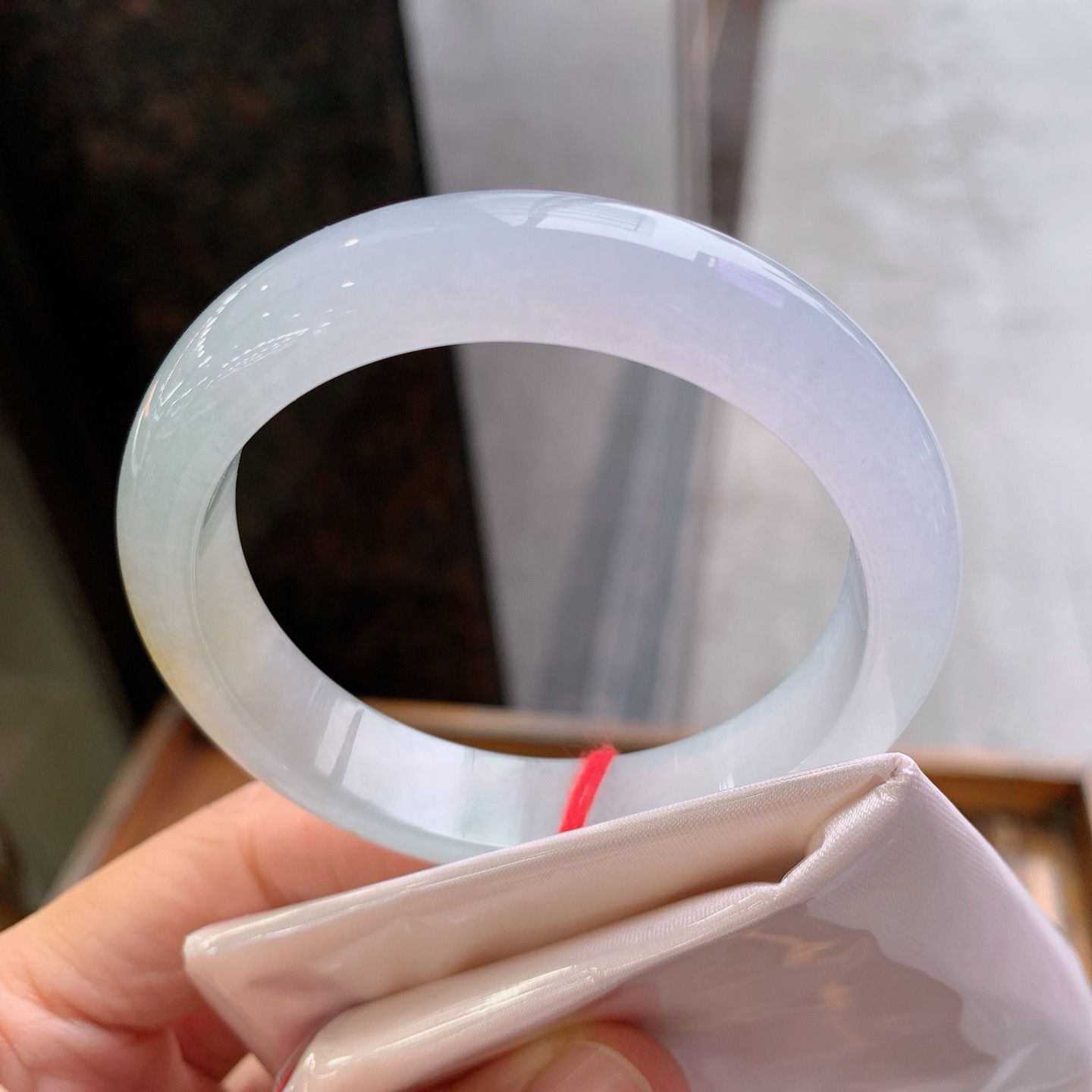 冰飄黃翡平安鐲