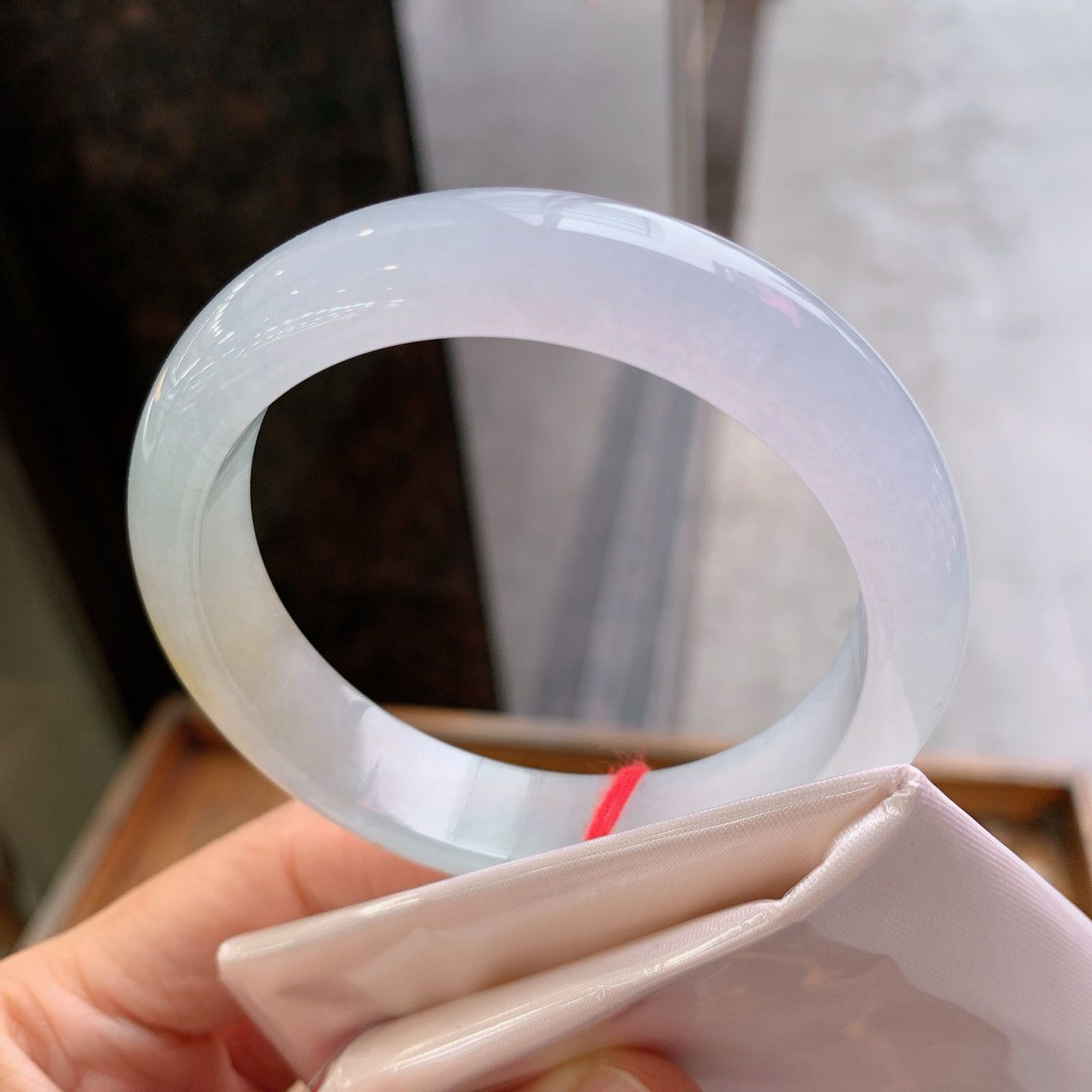 冰飄黃翡平安鐲