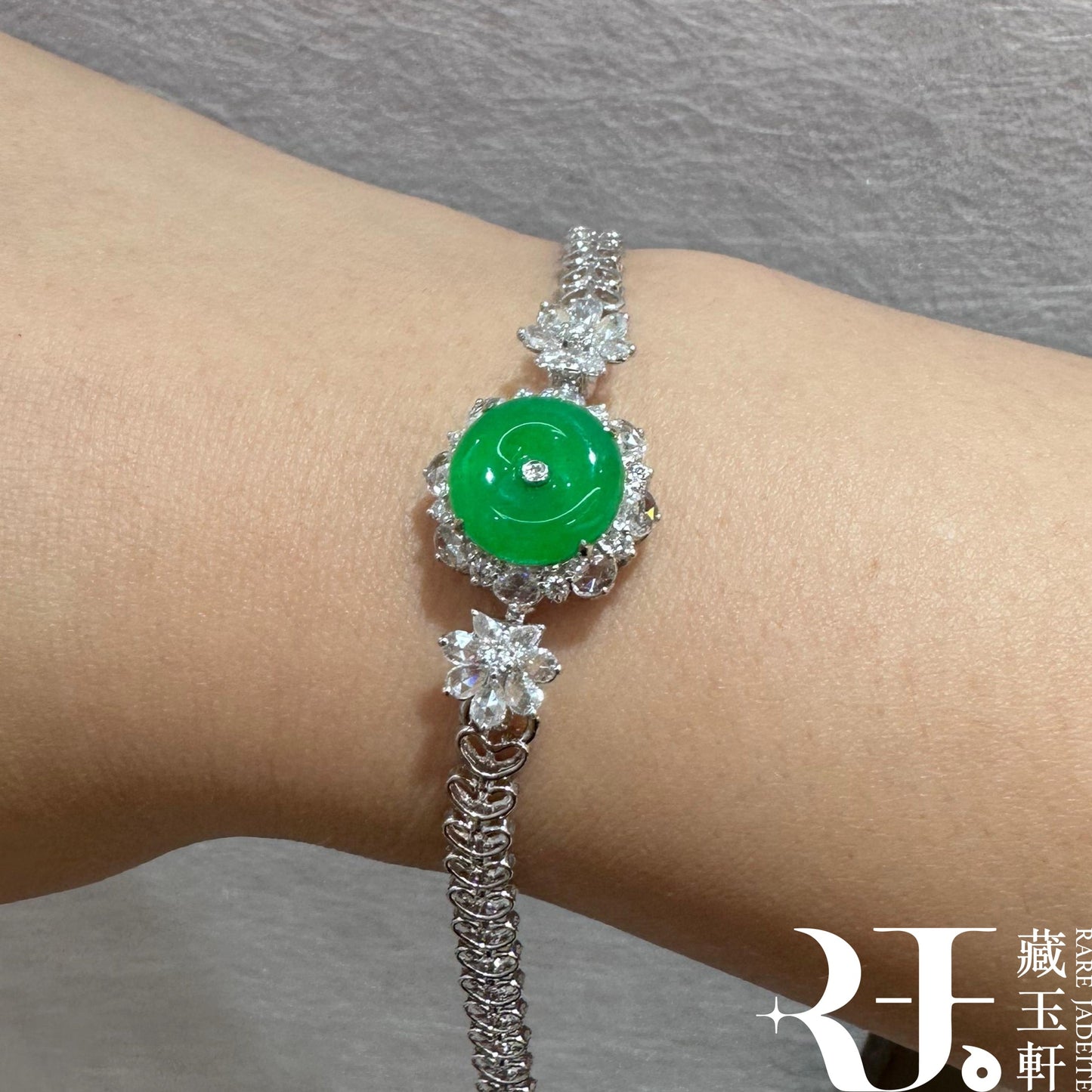 滿綠平安扣手鏈