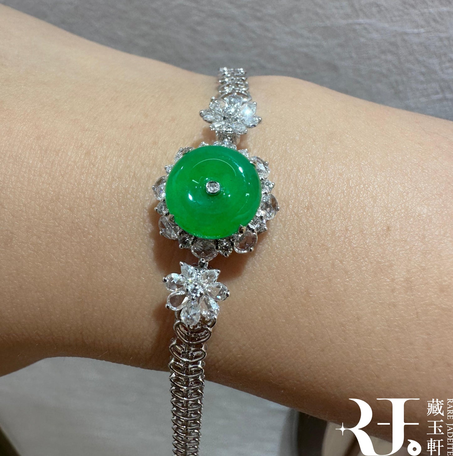 滿綠平安扣手鏈