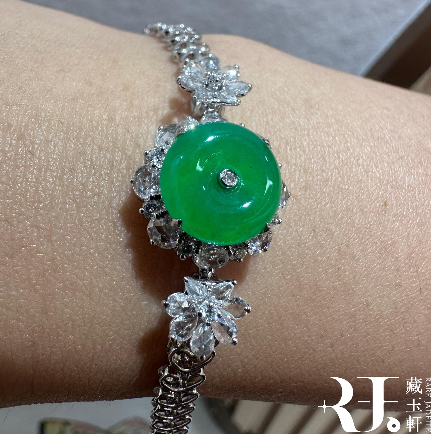 滿綠平安扣手鏈