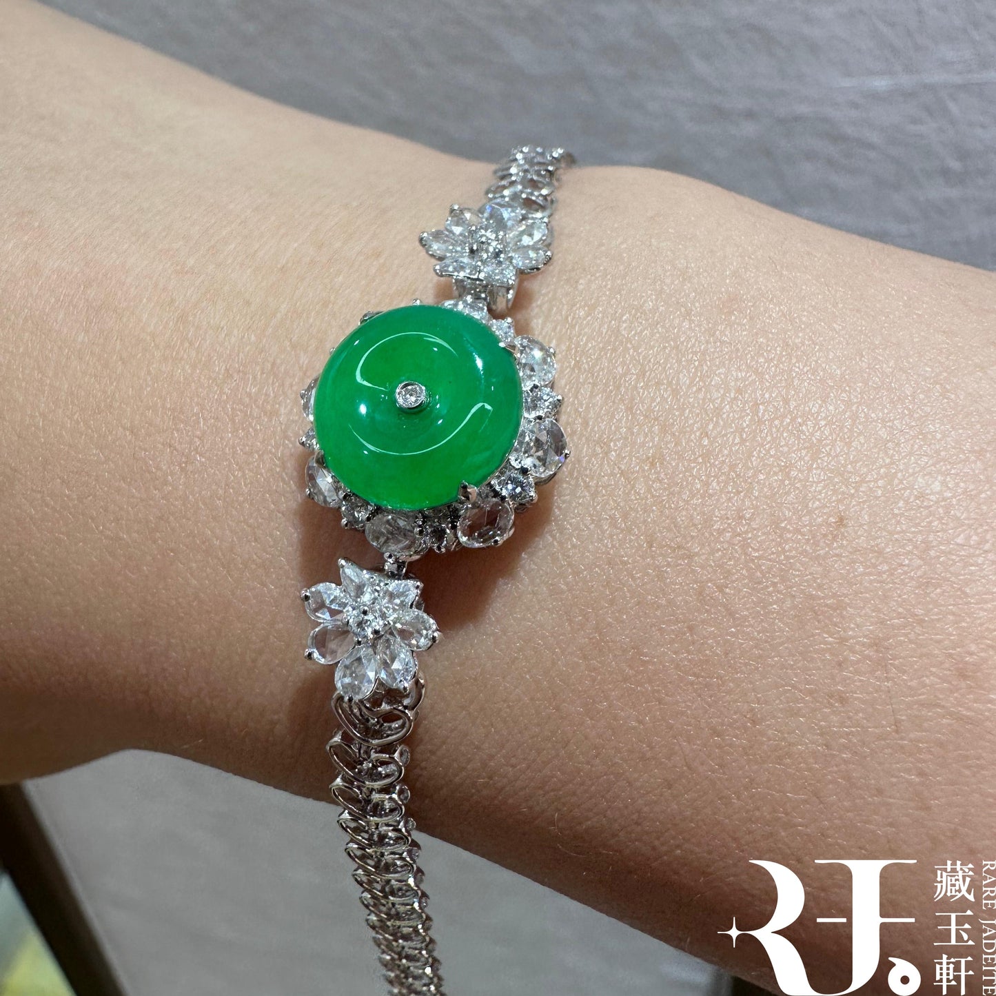 滿綠平安扣手鏈