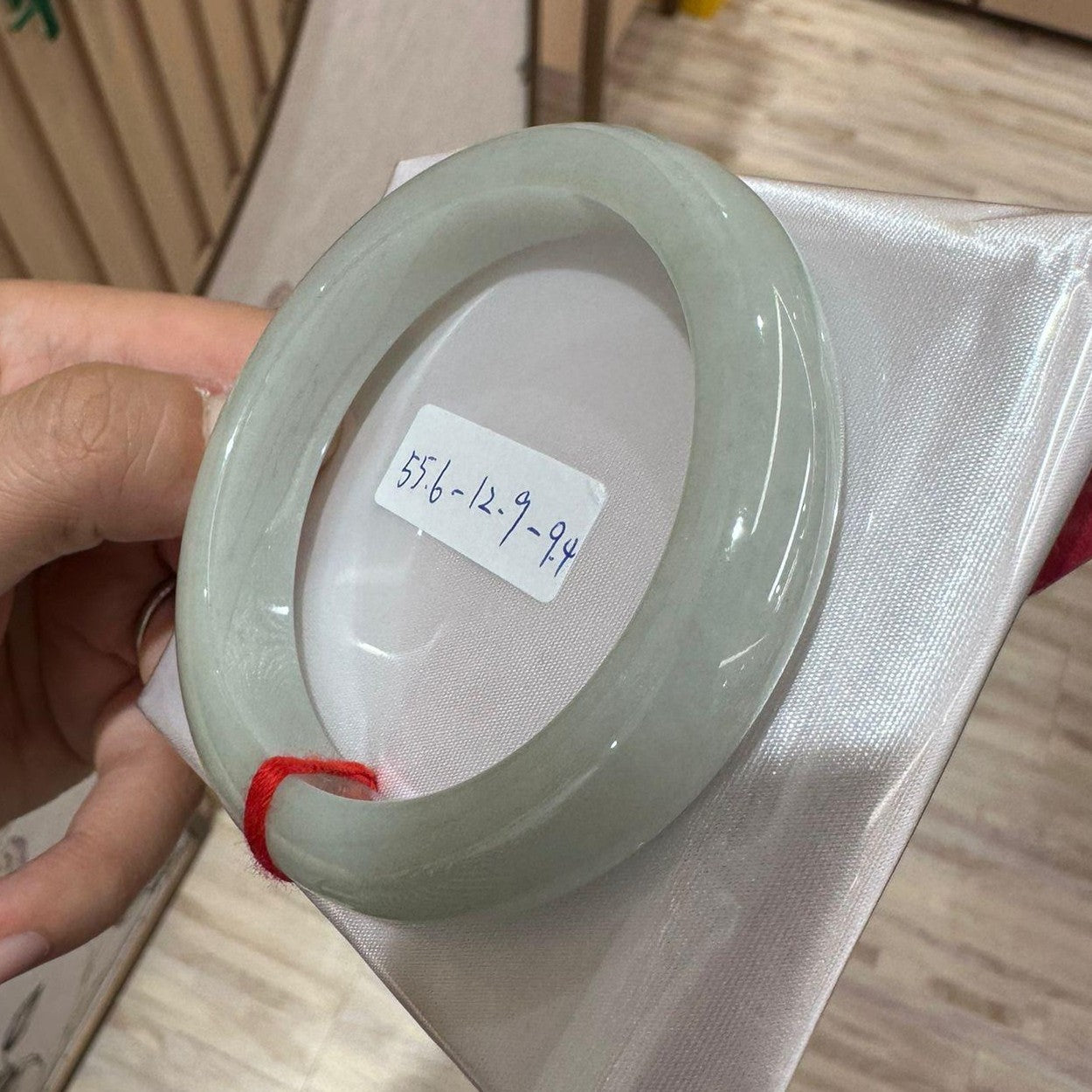 糯冰白月光手鐲55.6