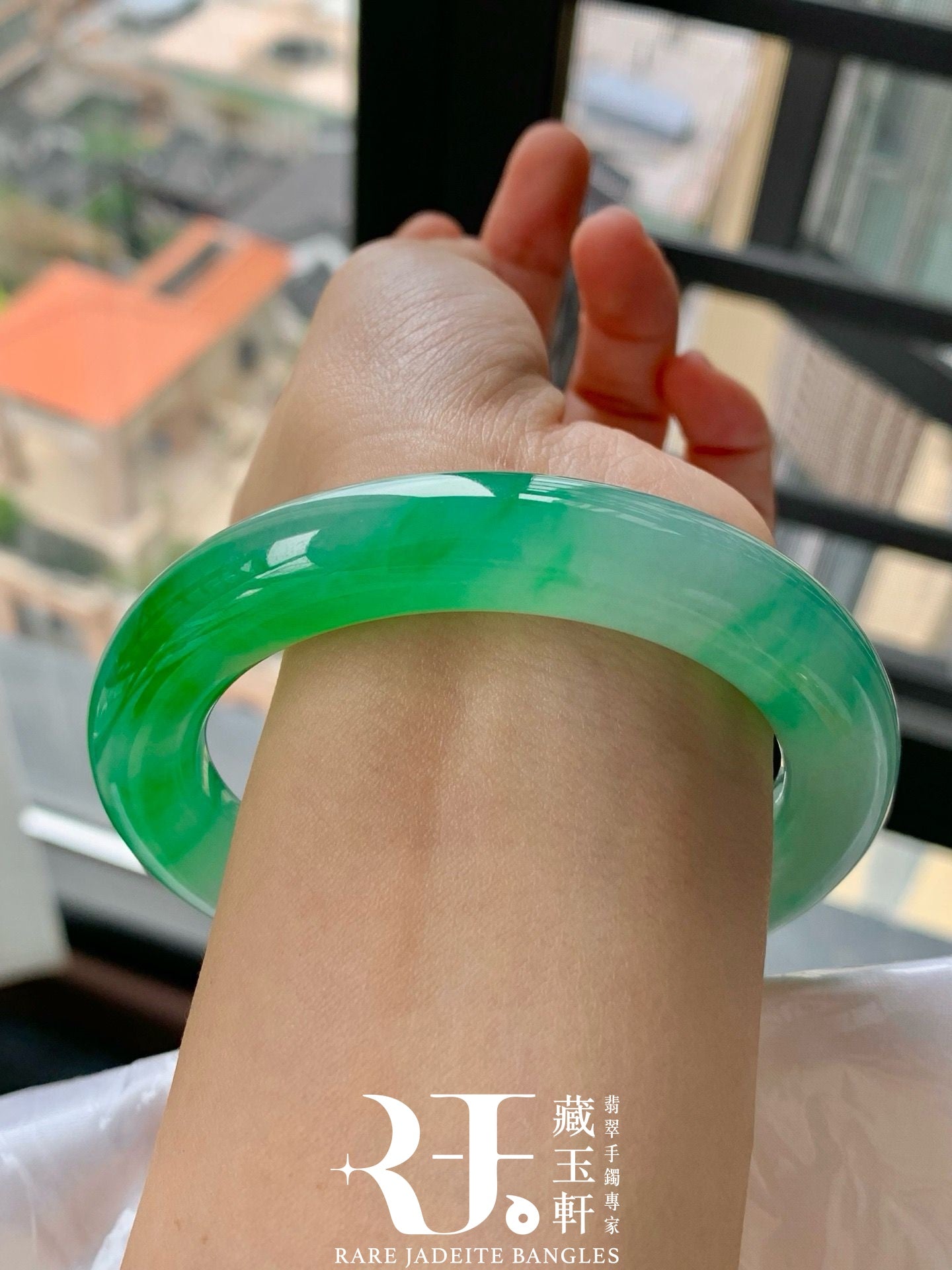 冰陽綠花福鐲