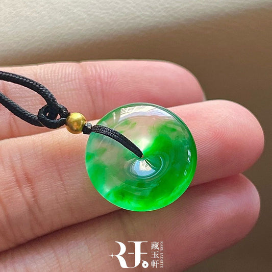 高冰陽綠平安扣