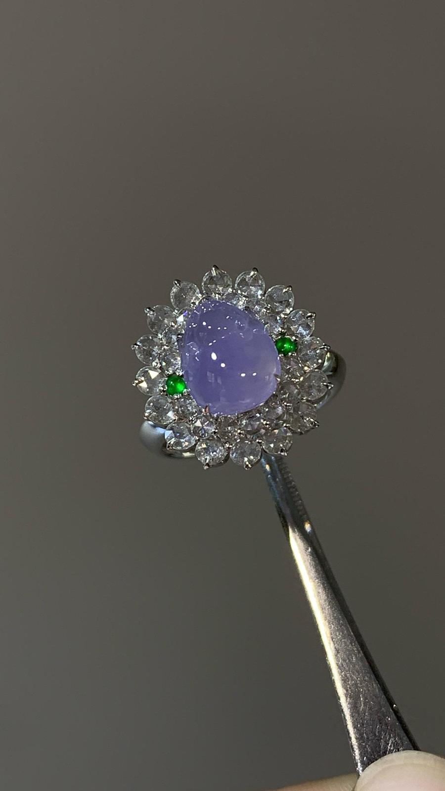 紫羅蘭豼貅戒指