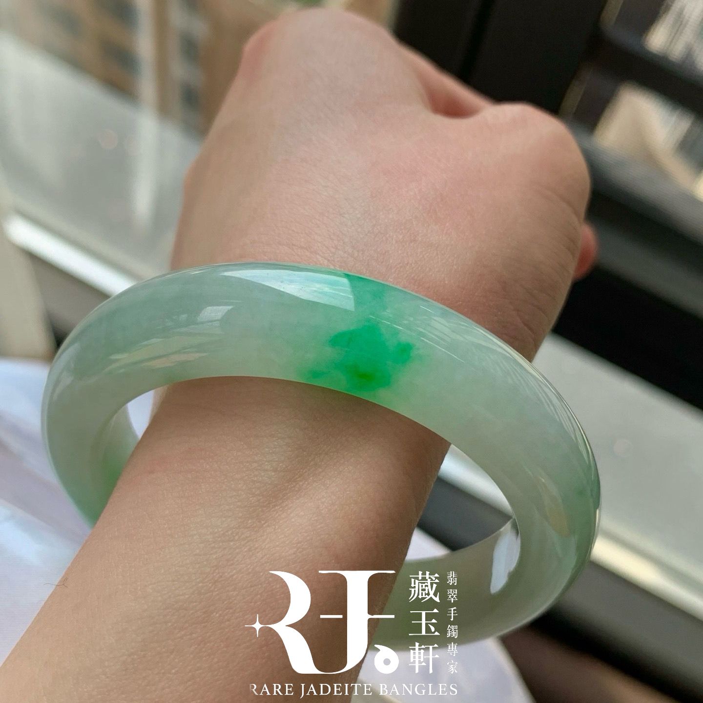 甜果綠飄花平安鐲