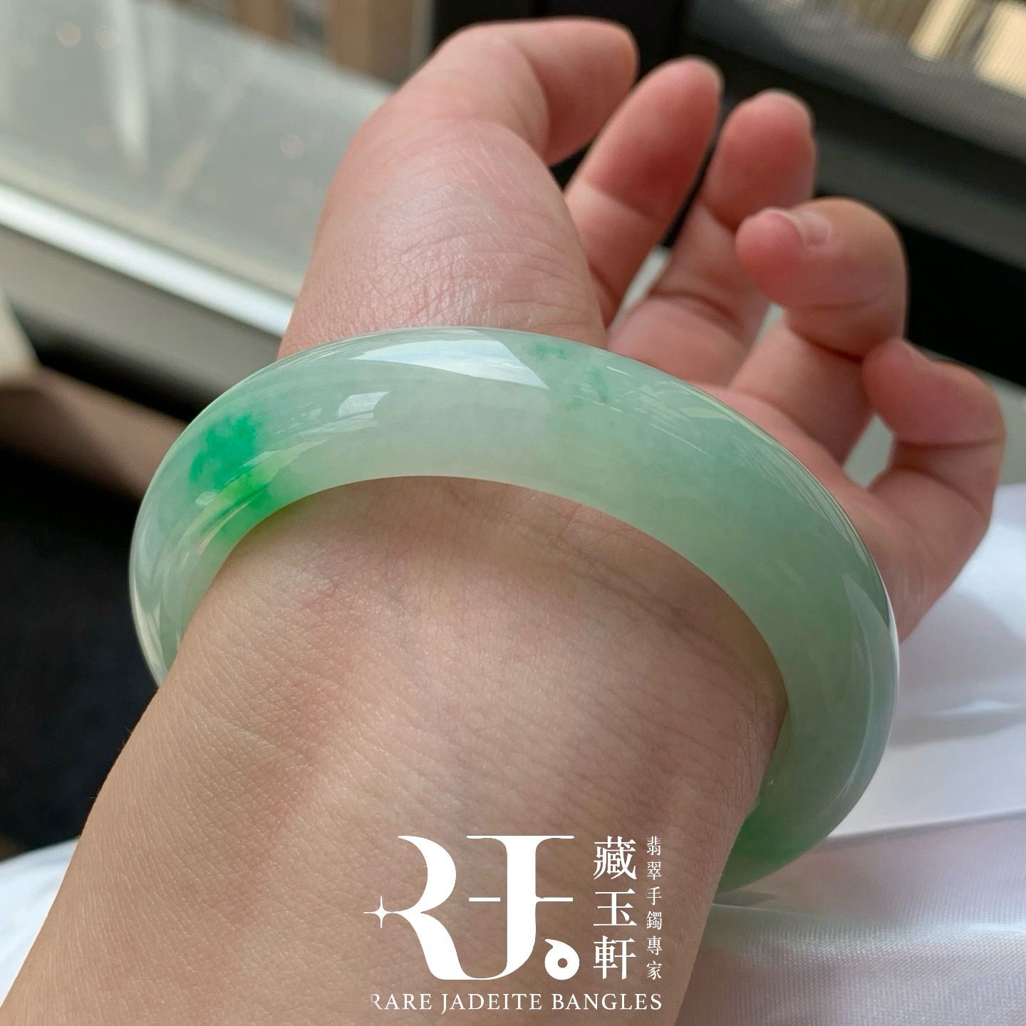 甜果綠飄花平安鐲