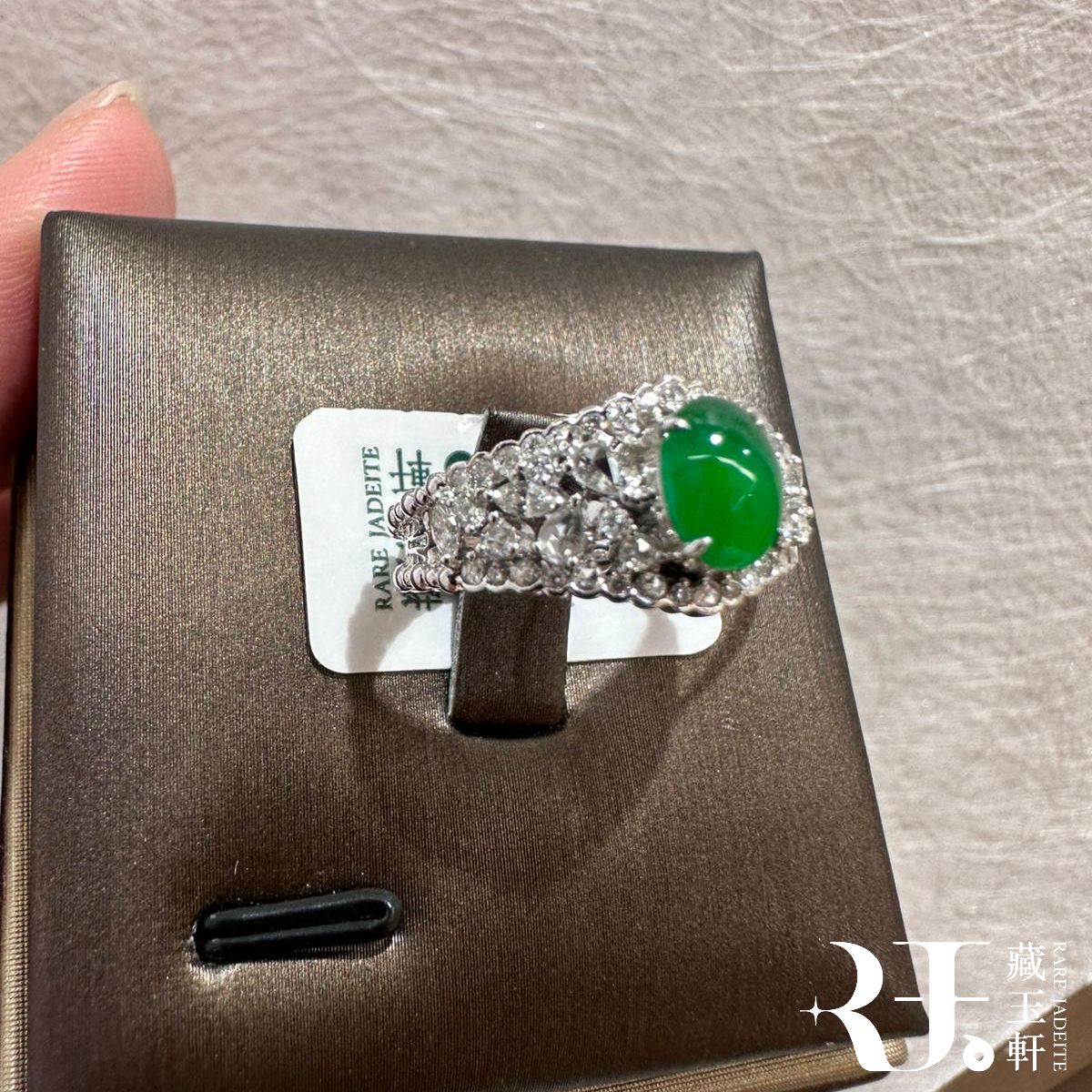 蕾絲鏤空蛋面戒指