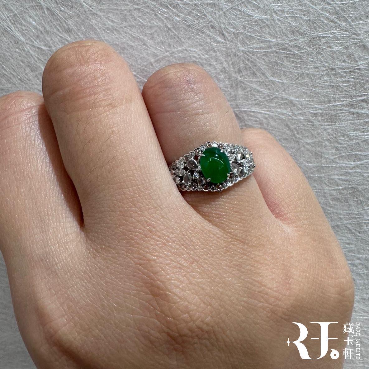 蕾絲鏤空蛋面戒指