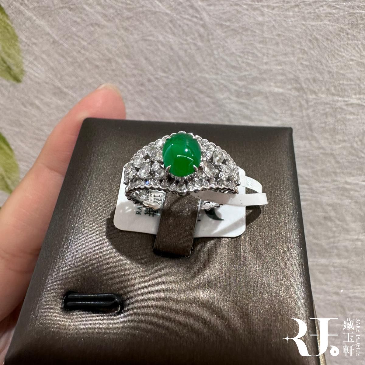 蕾絲鏤空蛋面戒指