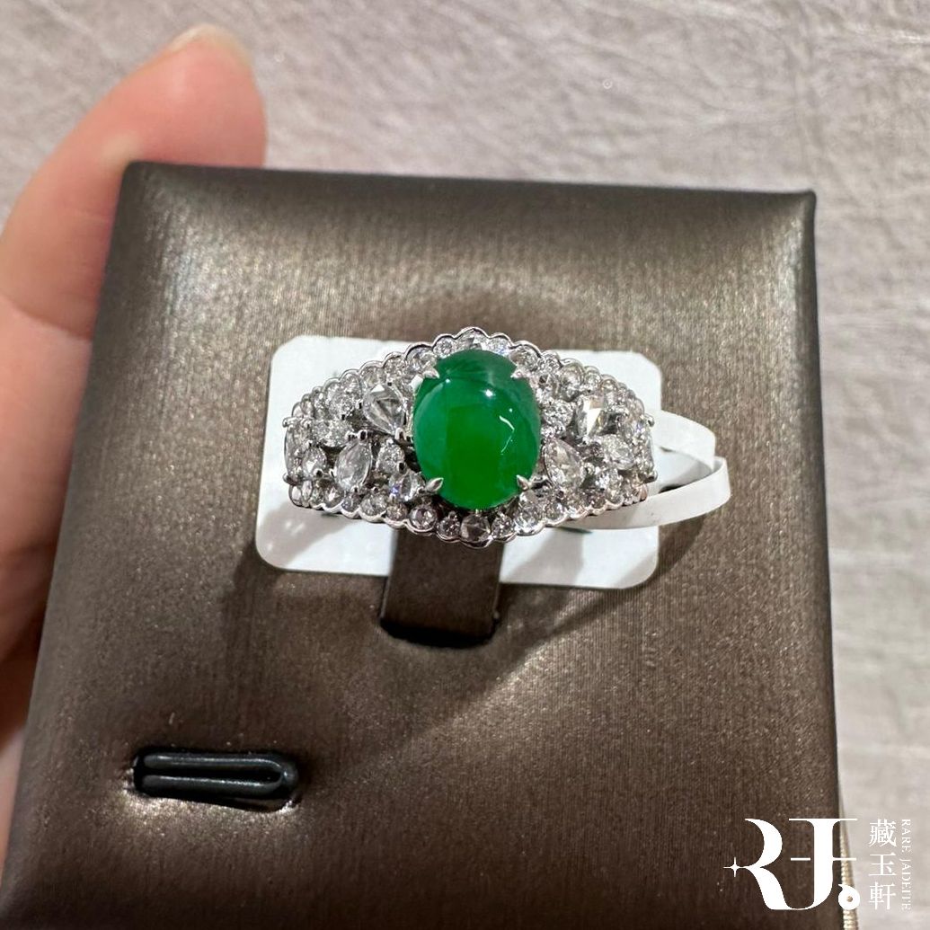 蕾絲鏤空蛋面戒指