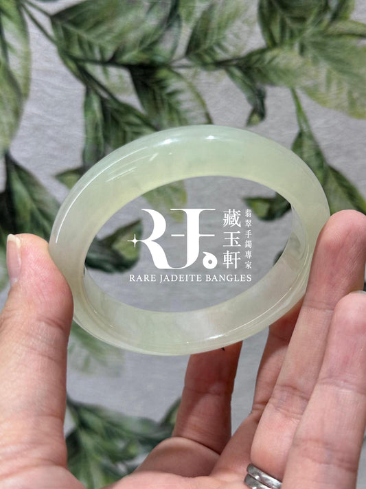 冰檸檬黃翡平安鐲