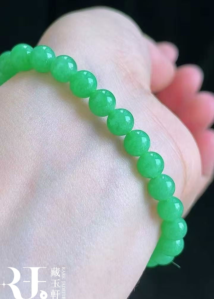 甜陽綠翡翠手串