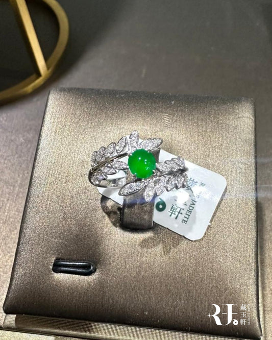 綠蛋麥穗戒指
