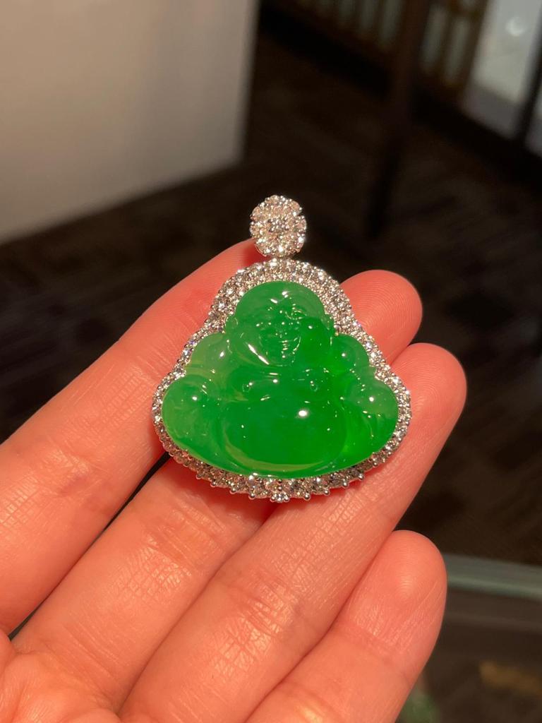 冰陽綠佛公吊墜