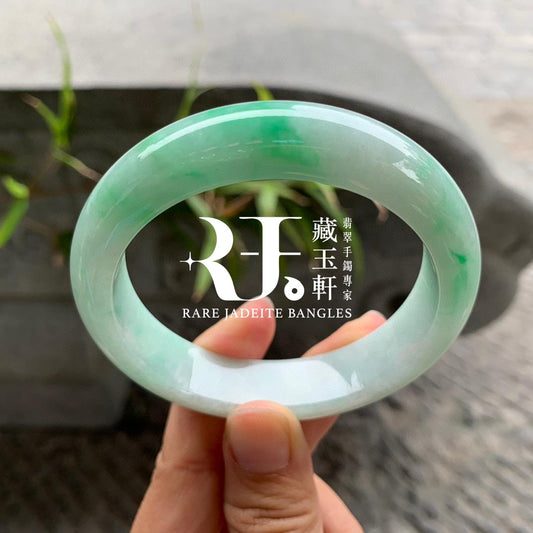 冰糯化陽綠平安鐲