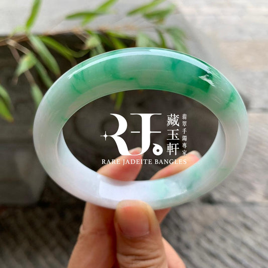糯化濃陽綠平安鐲