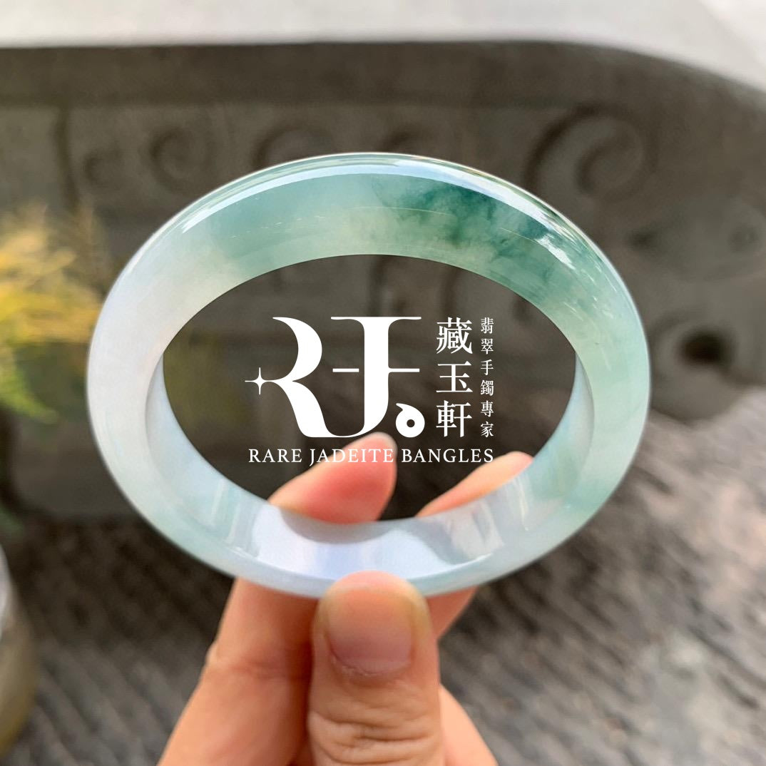 冰種飄陽綠平安鐲