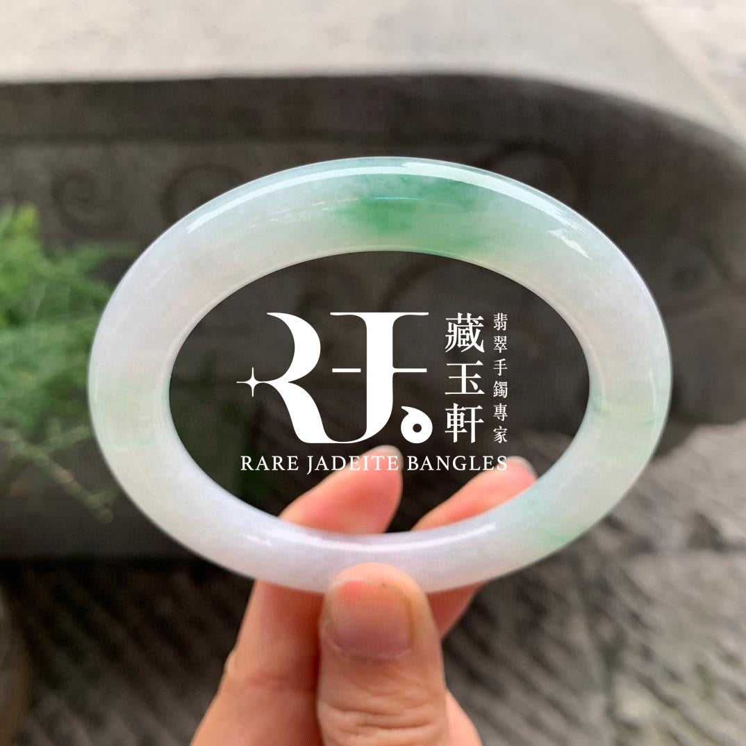 奶白飄綠福鐲