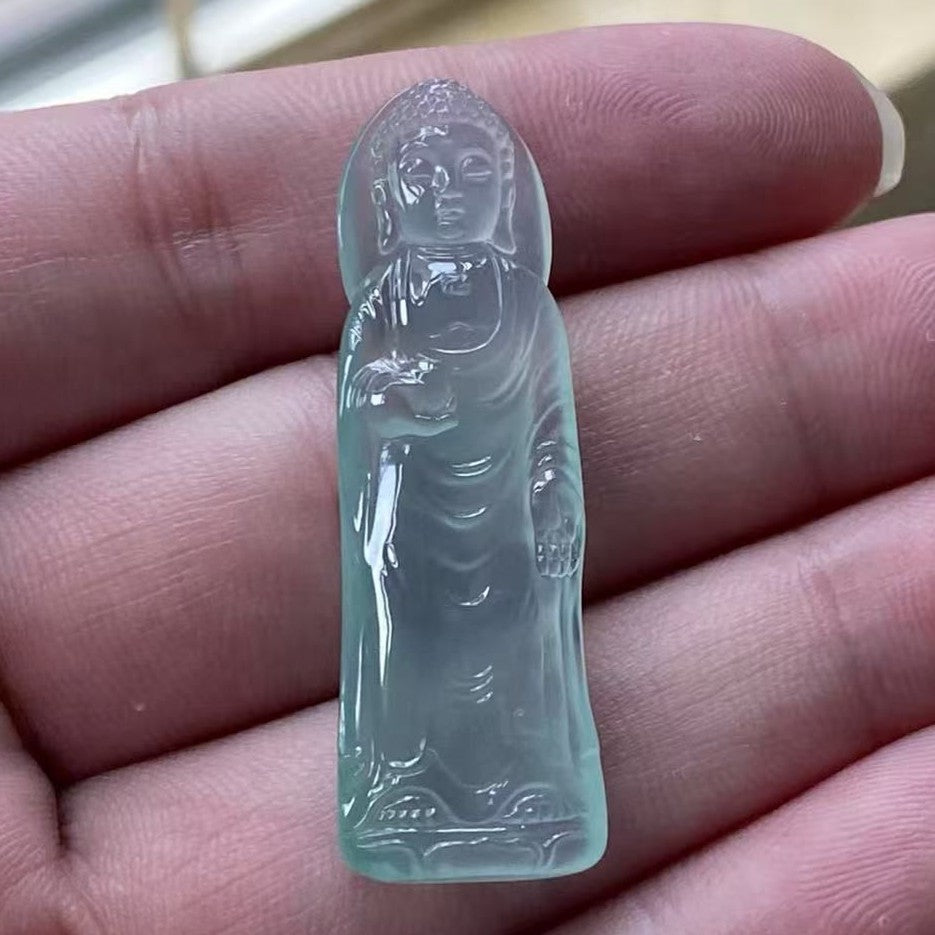 玻璃種天空蓝大日如来