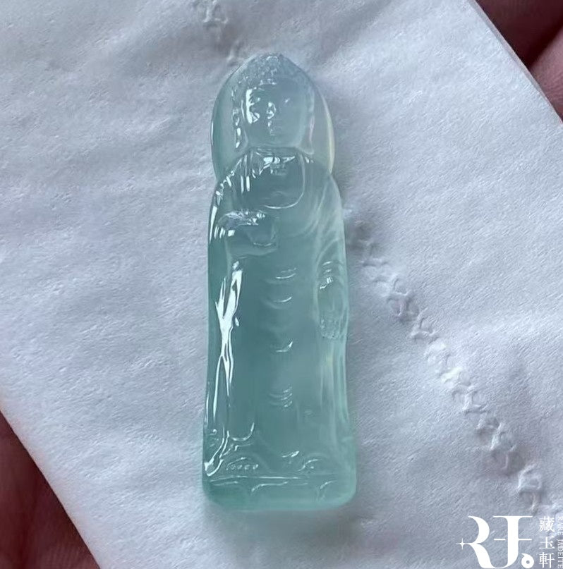 玻璃種天空蓝大日如来