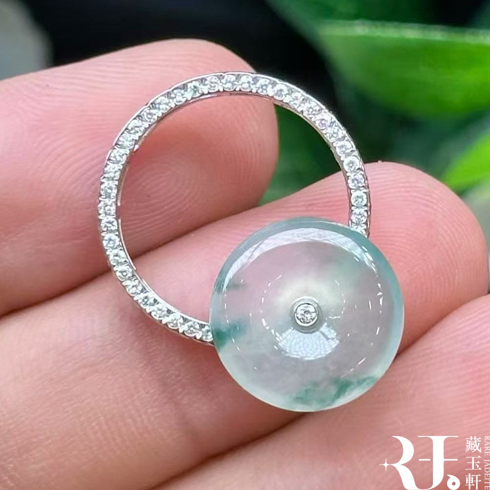 冰飄花平安扣戒指兩用款