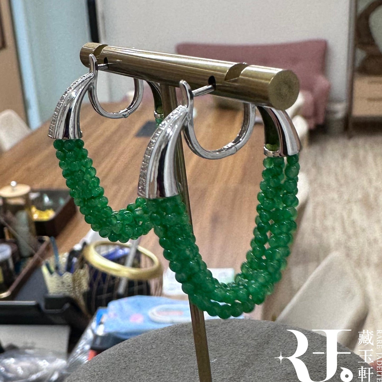 小米辣環狀耳環