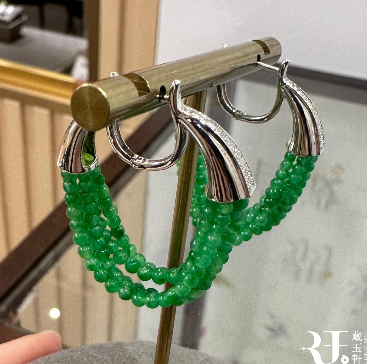 小米辣環狀耳環