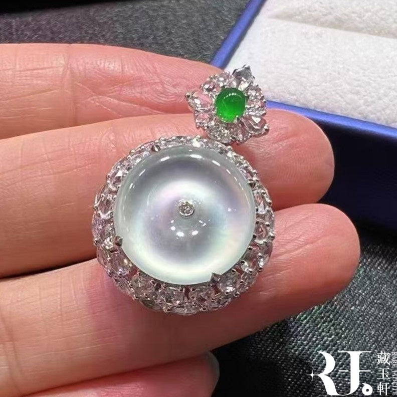 玻璃種平安扣手鍊兩用款