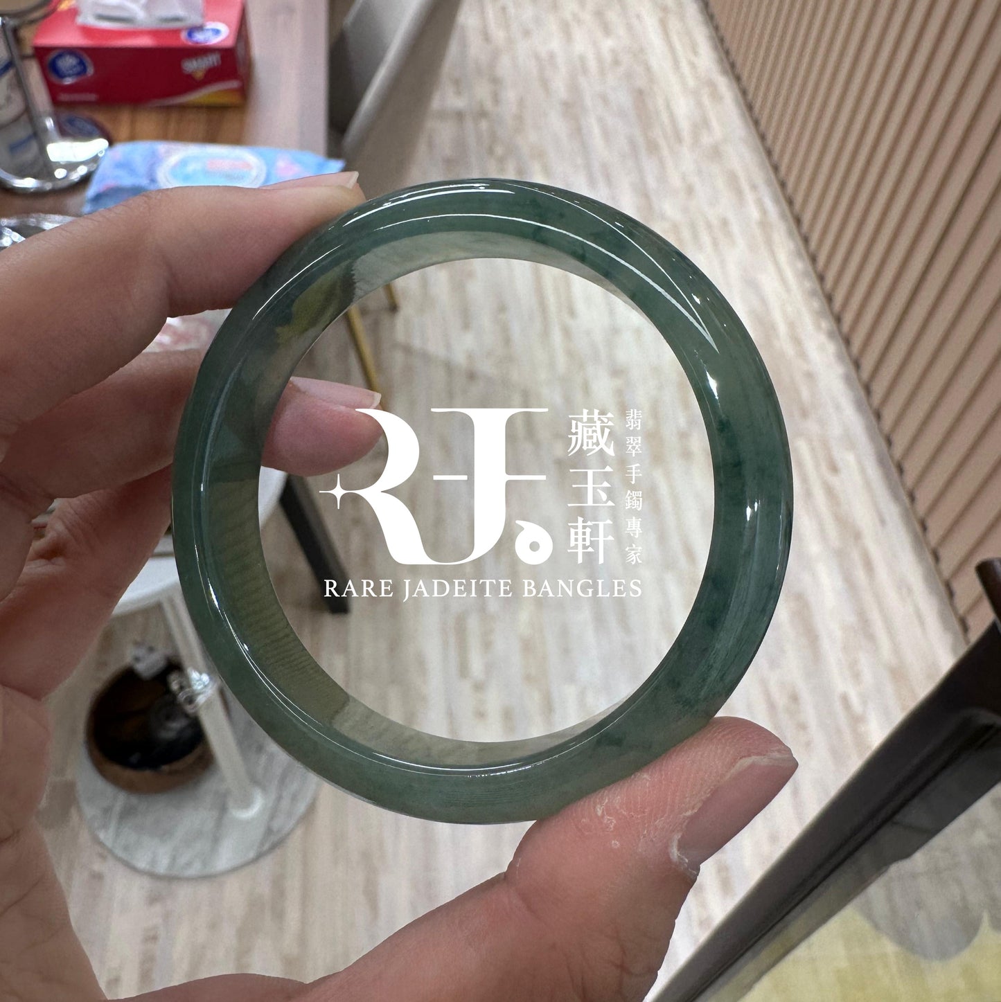 甜陽綠飄花平安鐲