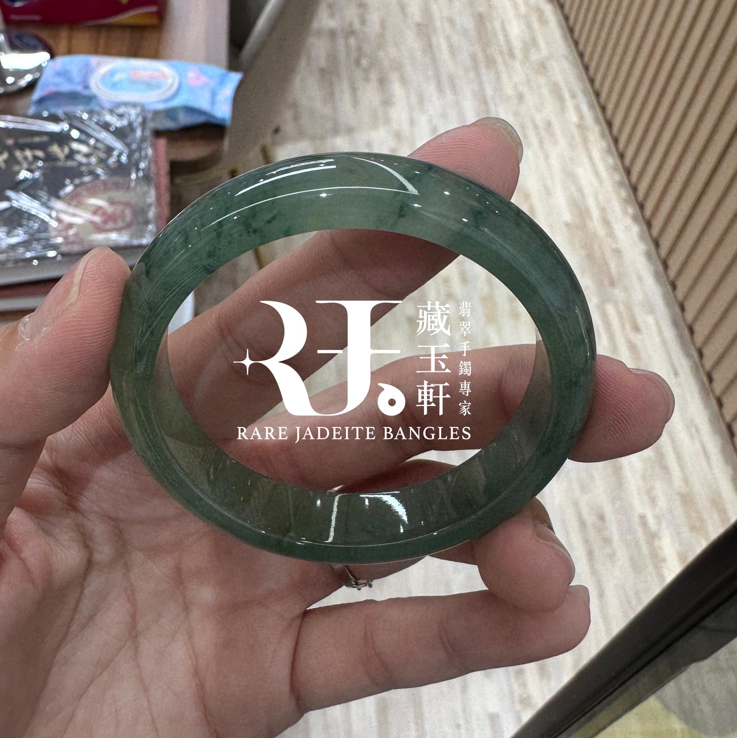 甜陽綠飄花平安鐲