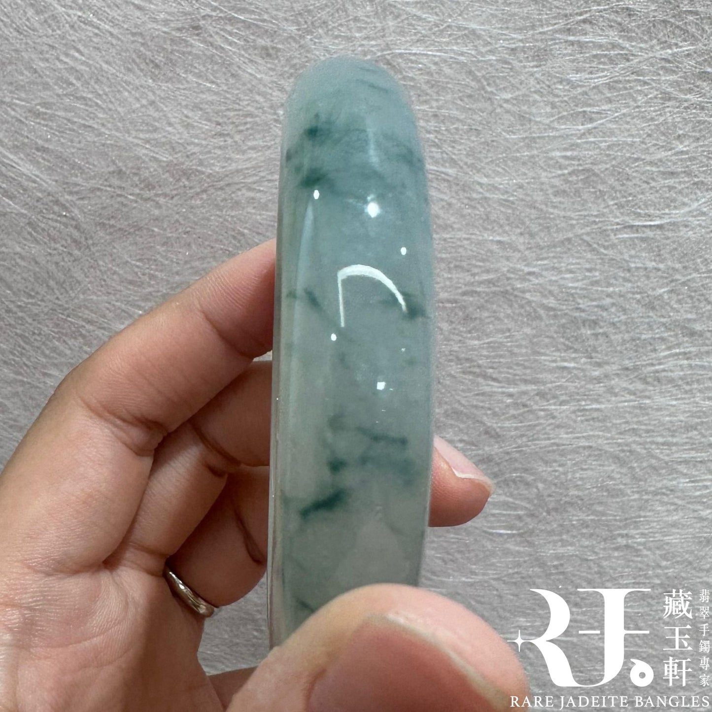 冰飄綠花平安鐲