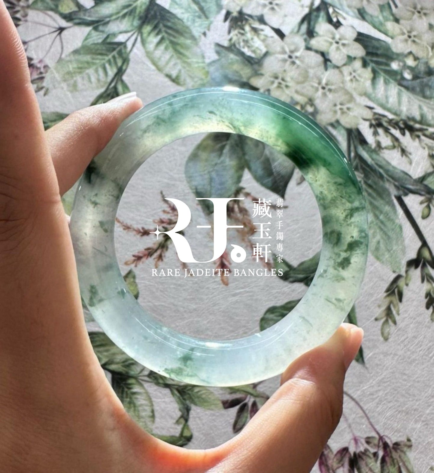 玻璃水草飄靈花福鐲