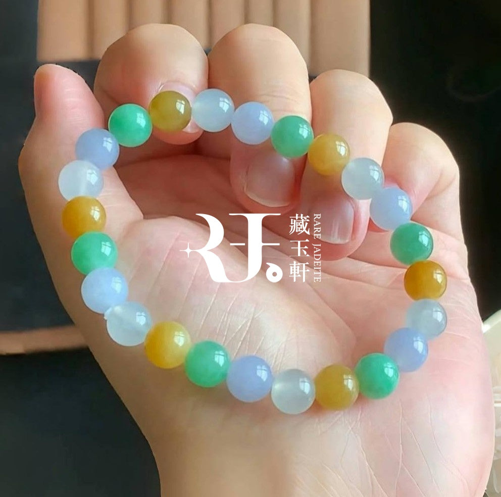 冰三彩珠子手串