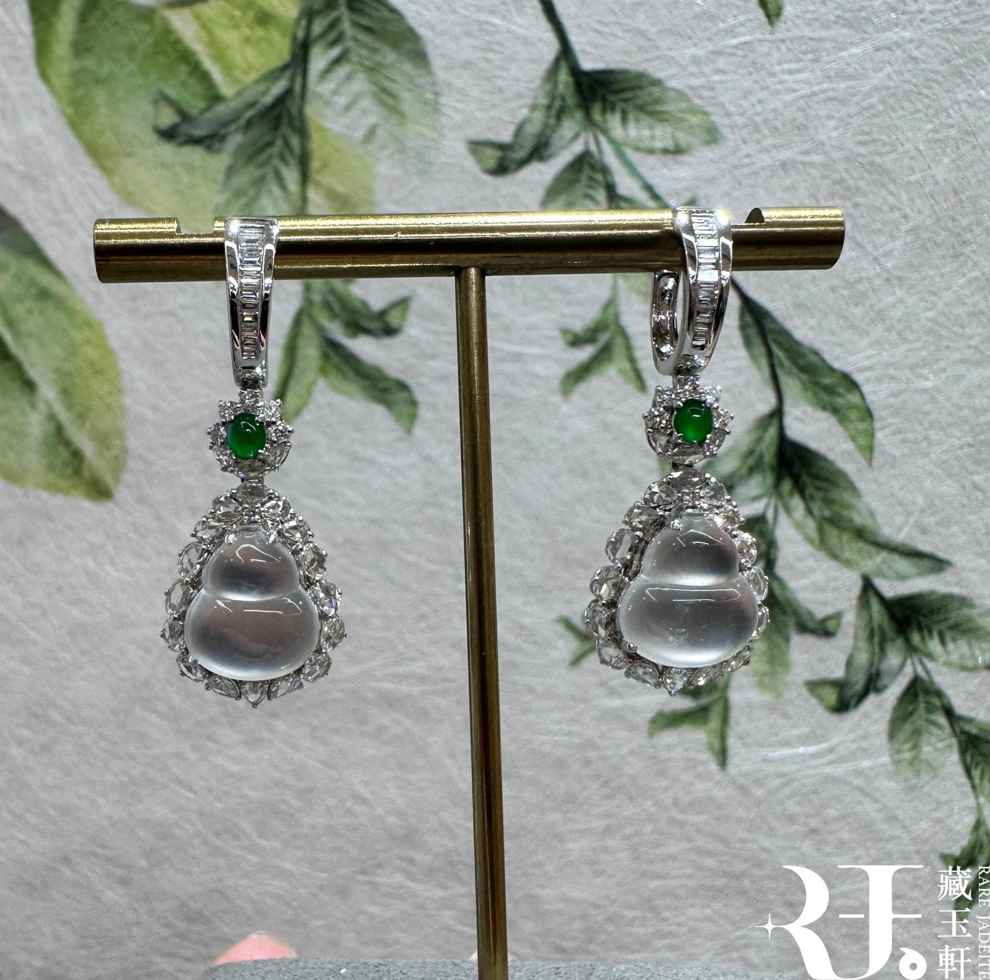 玻璃種葫蘆耳墜