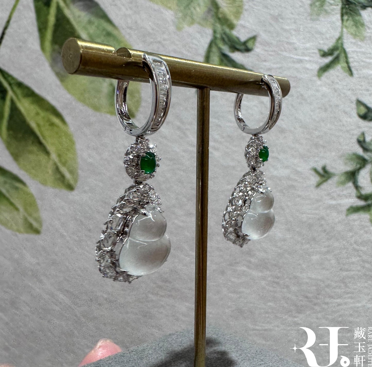 玻璃種葫蘆耳墜