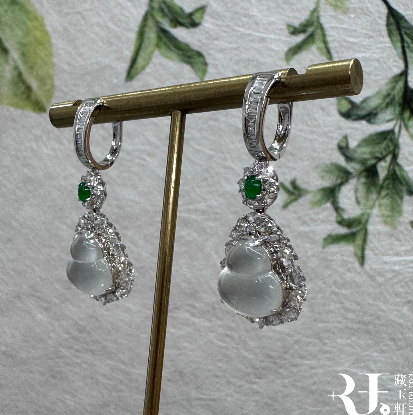 玻璃種葫蘆耳墜