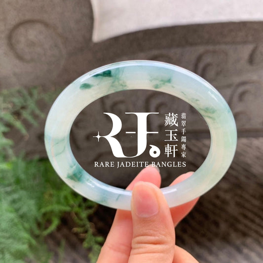 冰底飄藍花福鐲