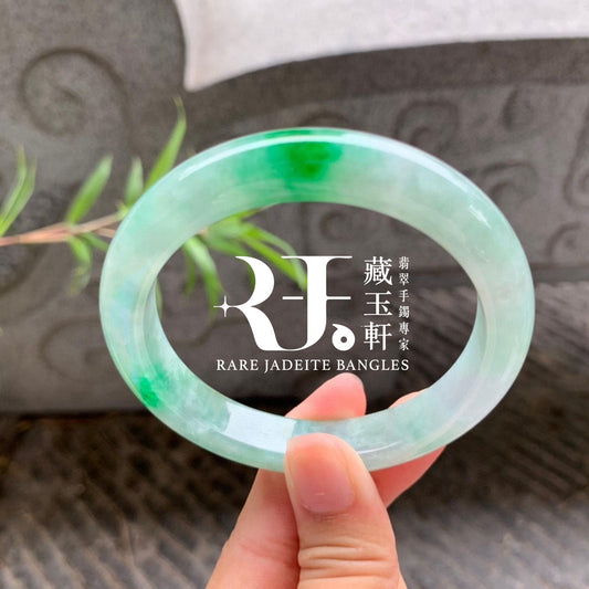 翠陽綠飄花平安鐲