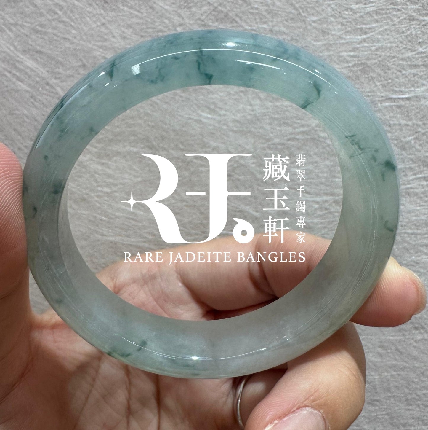 冰飄綠花平安鐲