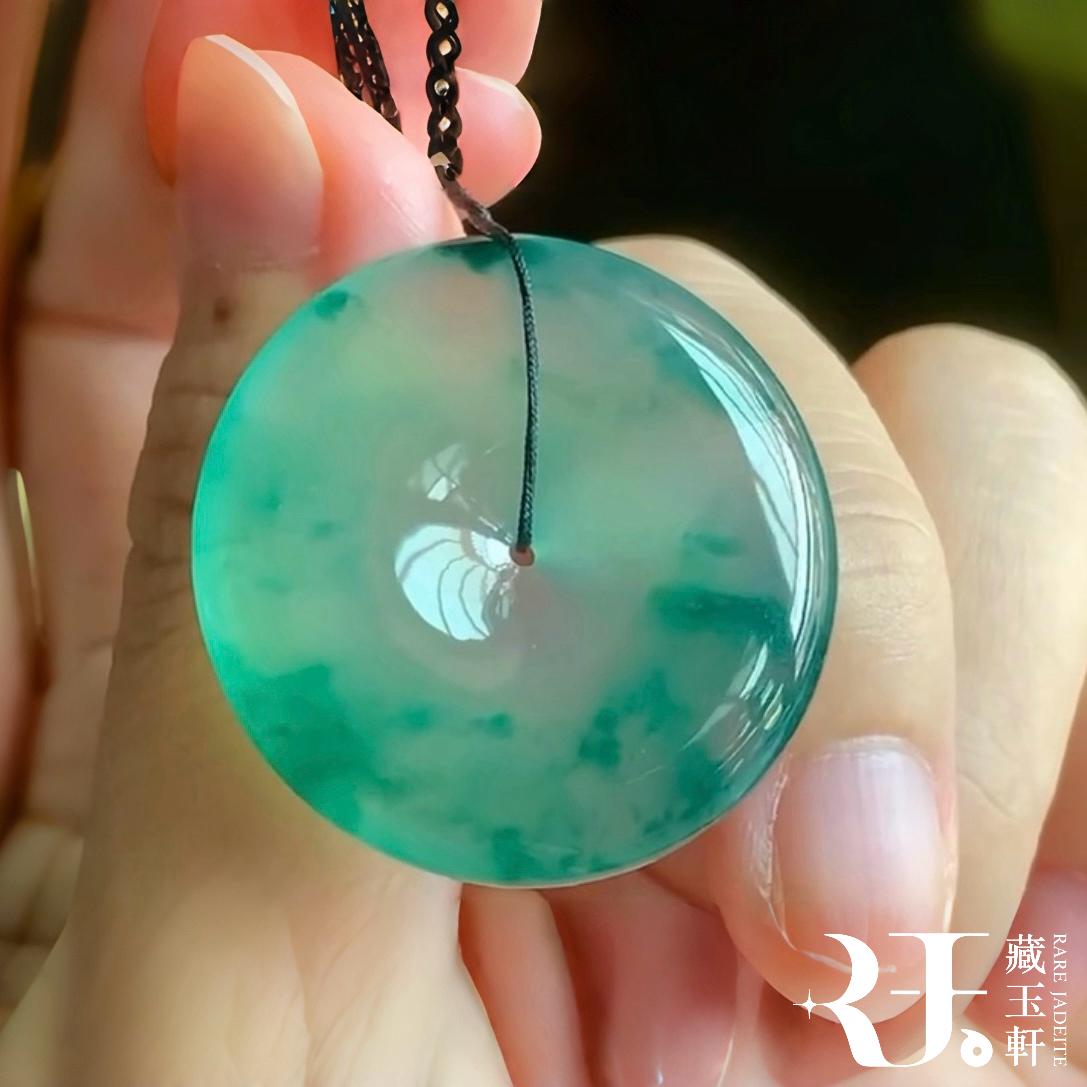 墨韻飄花平安扣