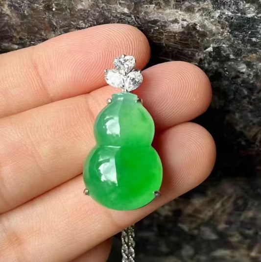 冰甜綠葫蘆吊墜