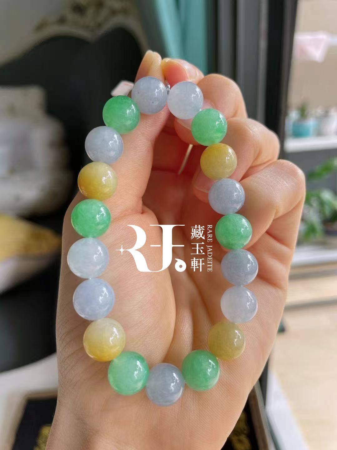 冰彩糖翡翠手串