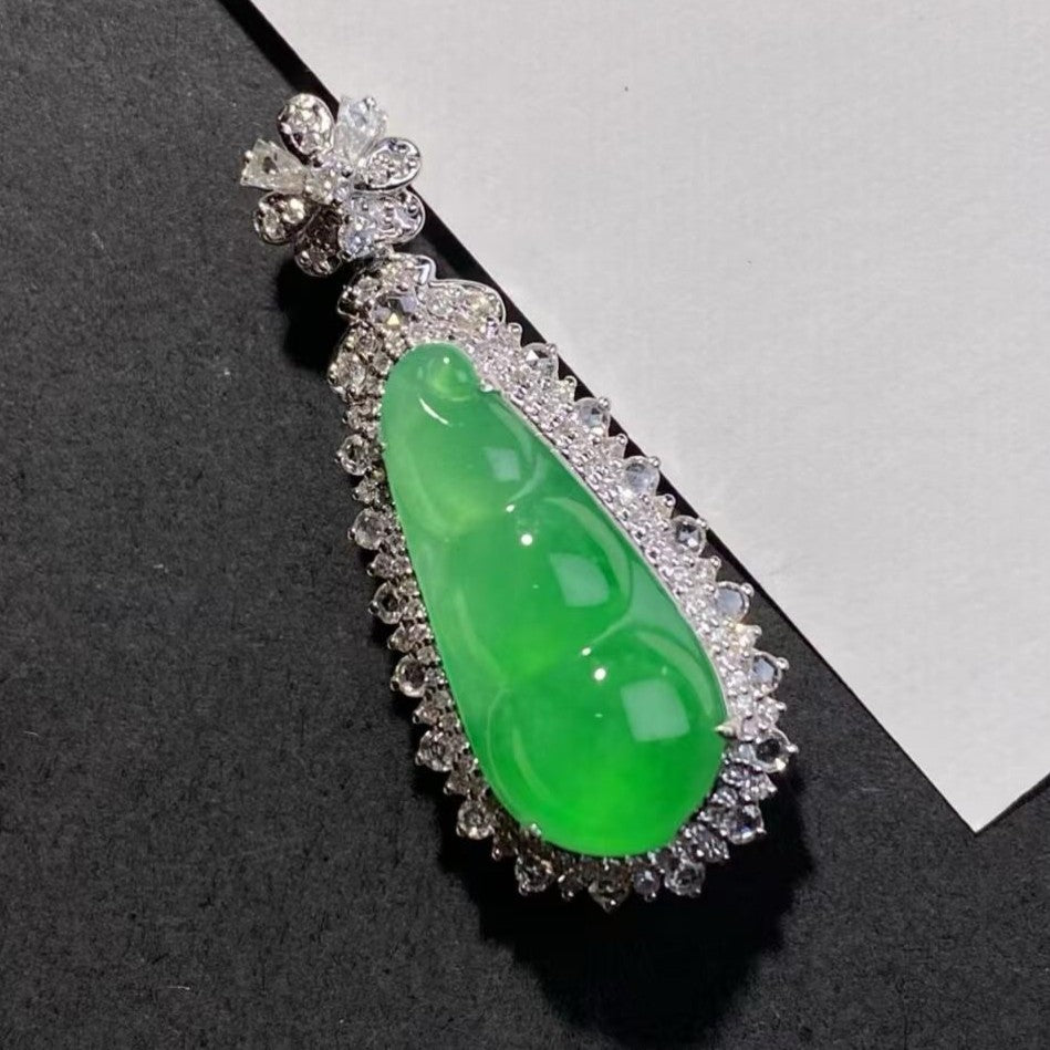 冰甜陽綠福豆吊墜